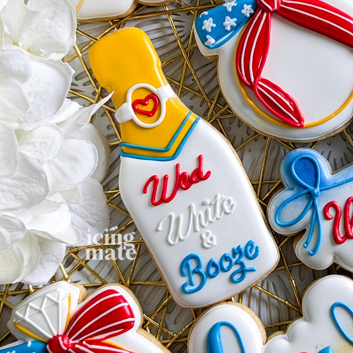 Red White I Do- Wedding cookie cutters
