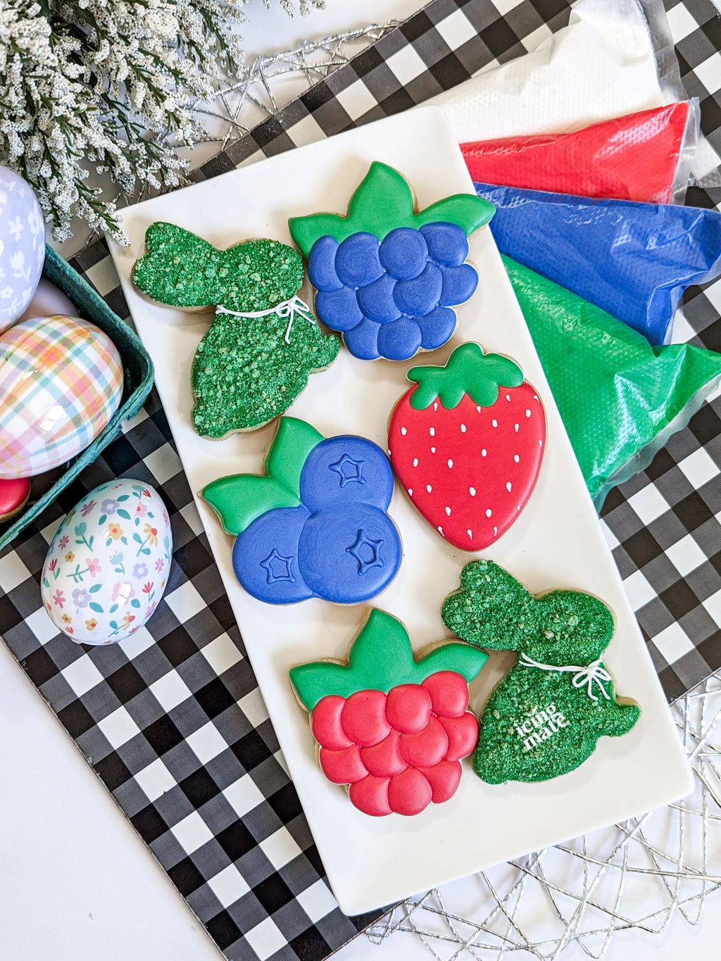 Easter Cookie Cutters- Some Bunny Loves You Berry Much- Cutters Only