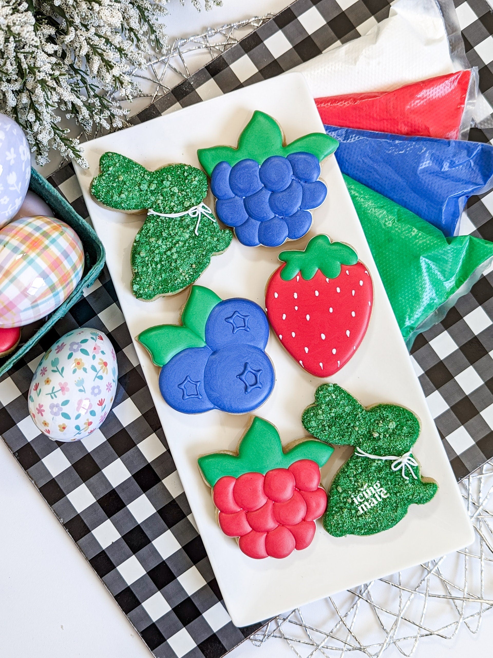 Easter Cookie Cutters- Some Bunny Loves You Berry Much- Cutters Only