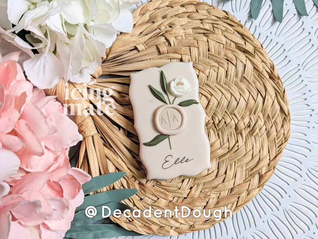 Elegant Rectangle Cookie Cutter- Rectangle Plaque