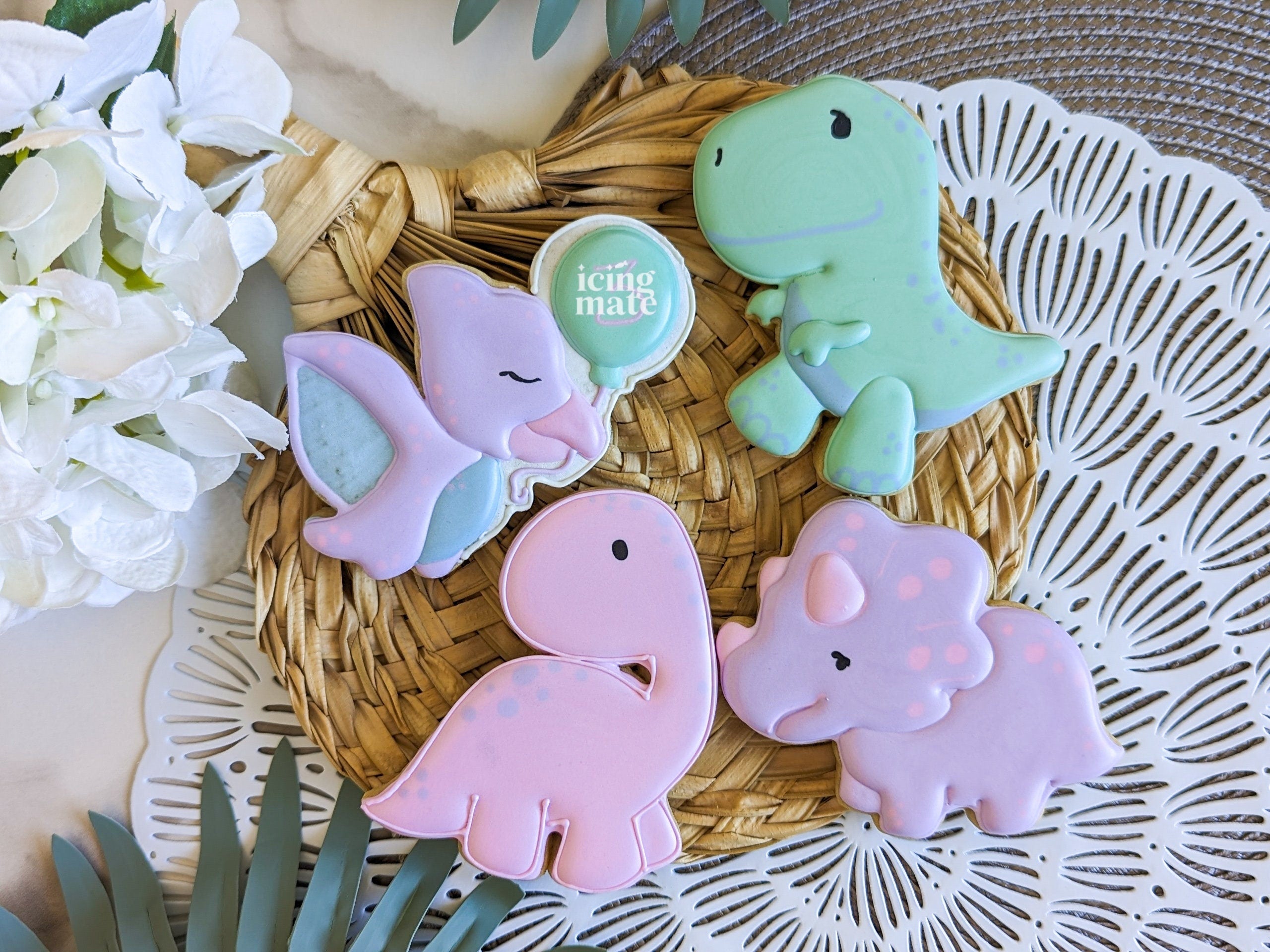 Three Rex- Dinosaur cookie cutter set