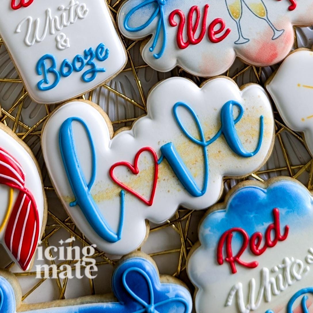 Red White I Do- Wedding cookie cutters