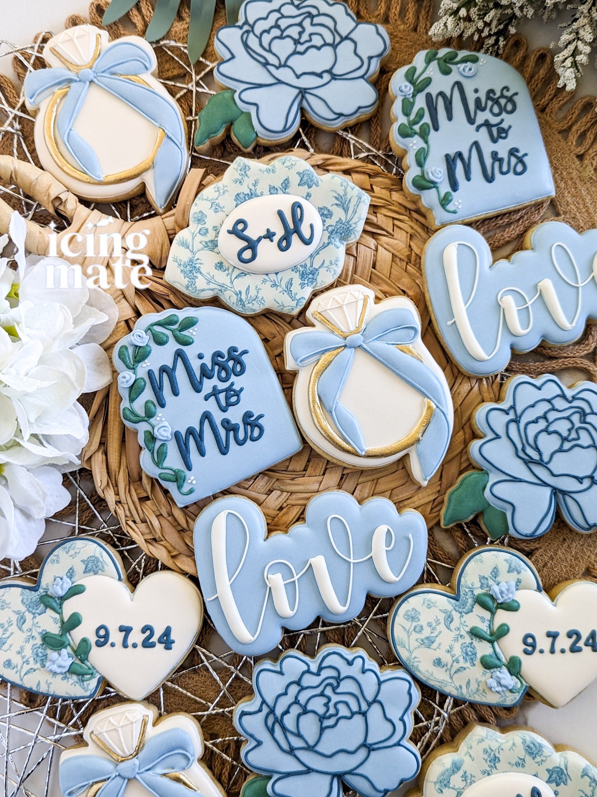 Duo Loop Bow Ring Cookie Cutter- Bridal- Wedding